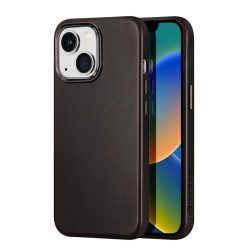   Dux Ducis Naples tok iPhone 14 Plus bőrtok (MagSafe kompatibilis) Sötétbarna