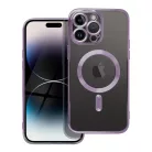 ELEKTRO MÁGIA BORÍTÁS tok, kompatibilis MagSafe technológiával iPhone 16 Pro mélylila tok