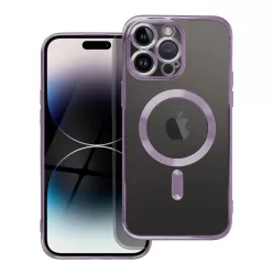   ELEKTRO MÁGIA BORÍTÁS tok, kompatibilis MagSafe technológiával iPhone 16 Pro mélylila tok