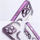 ELEKTRO MÁGIA BORÍTÁS tok, kompatibilis MagSafe technológiával iPhone 16 Pro mélylila tok