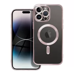   ELECTRO MAG COVER tok kompatibilis MagSafe-fel iPhone 16-hoz, rózsa arany