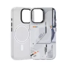 iPhone 16 Plus fehér Benks Magnetic Mecha Series tok