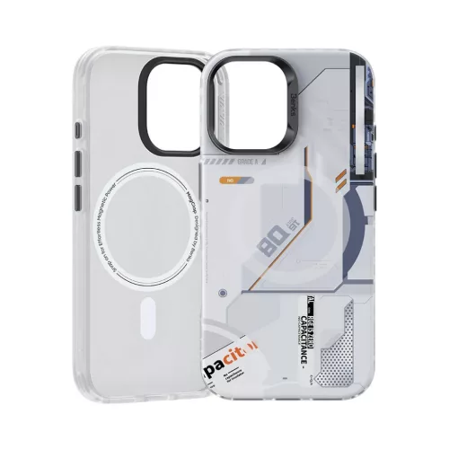 iPhone 16 Plus fehér Benks Magnetic Mecha Series tok