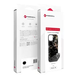   FORCELL F-PROTECT Mirage, Military Dop-Tested tok kompatibilis MagSafe-fel IPHONE 16 PRO fekete márvány