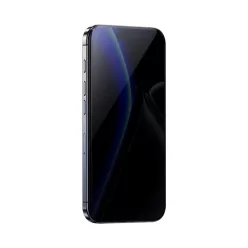  Benks edzett üveg Glass Warrior Privacy üvegfólia iPhone 16/15/14 Pro fekete