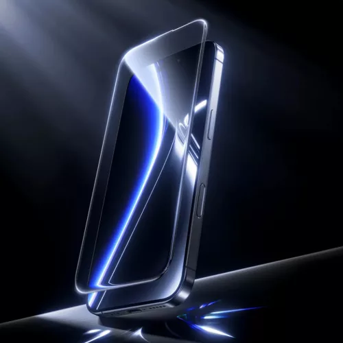Benks edzett üveg Glass Warrior Privacy üvegfólia iPhone 16/15/14 Pro fekete