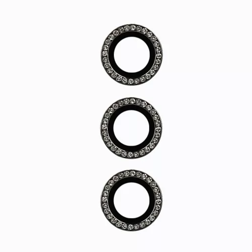 Tempered Glass HARD DIAMOND kamera üvegfólia Samsung Galaxy S23 Plus fekete (3 darab lencse)