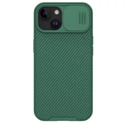   Nillkin CamShield Pro mágneses tok iPhone 15 Plus-hoz kamera védelemmel - Zöld