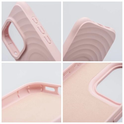 Szilikon Zephyr Mag tok kompatibilis MagSafe-fel az iPhone 15 Pro Max-hoz pink