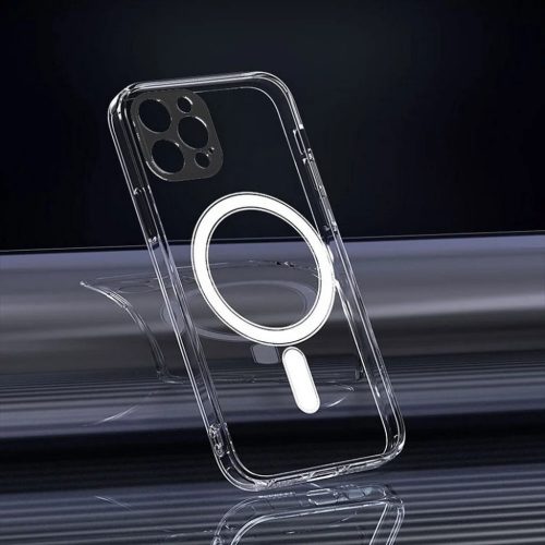 CLEAR MAG COVER tok kameravédelemmel, kompatibilis a MagSafe technológiával, iPhone 14 Pro, átlátszó