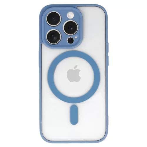 Akril Szín Magsafe tok iPhone 16 Pro világoskék