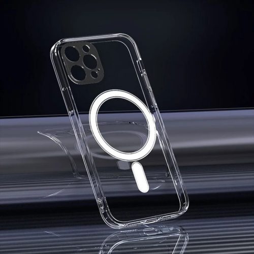 CLEAR MAG COVER tok kameravédelemmel kompatibilis MagSafe technológiával IPHONE 12 Pro átlátszó
