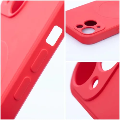 SILICONE MAG COVER tok kompatibilis MagSafe technológiával IPHONE 16 Pro, piros