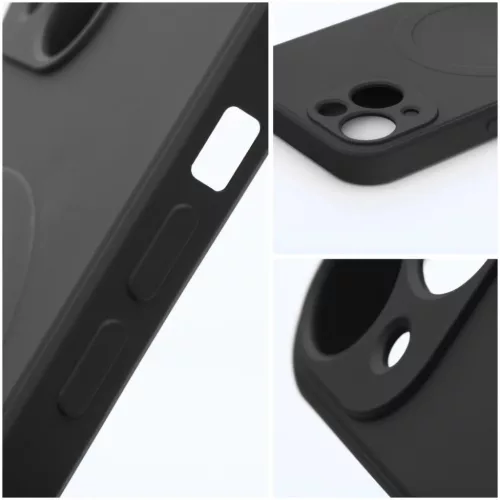 SILICONE MAG COVER tok kompatibilis MagSafe technológiával IPHONE 7 / 8 / SE 2020 / SE 2022 fekete