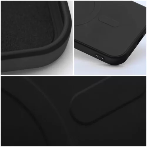SILICONE MAG COVER tok kompatibilis MagSafe technológiával IPHONE 7 / 8 / SE 2020 / SE 2022 fekete