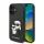 iPhone 16 Plus Fekete Karl Lagerfeld PU Saffiano Karl és Choupette tok