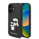 iPhone 16 Plus Fekete Karl Lagerfeld PU Saffiano Karl és Choupette tok