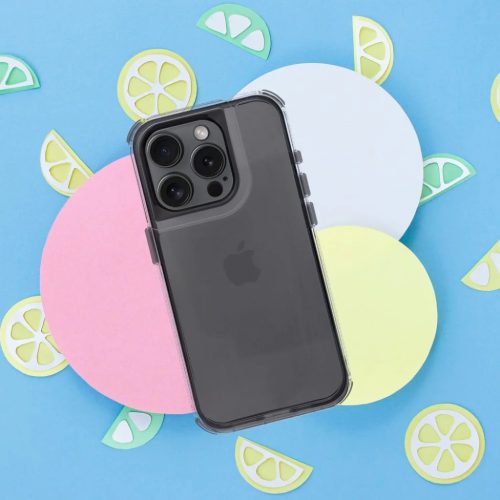 MATRIX CLEAR tok IPHONE 13 fekete tok