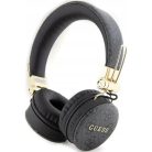 Guess PU Leather 4G Metal Logo BT5.3 sztereó fejhallgató fekete