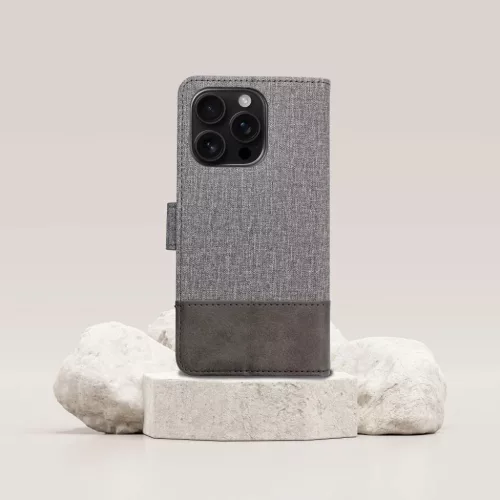 GOMMA fliptok iPHONE 16 Pro szürke tok