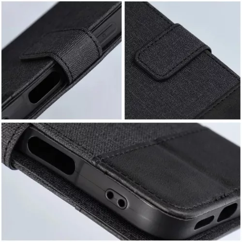 GOMMA fliptok iPhone 16 Pro fekete tok