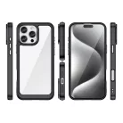 Outer Space tok gél kerettel iPhone 16 Pro - Fekete tok