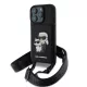 iPhone 16 Pro Karl Lagerfeld Saffiano Crossbody Strap Karl and Choupette tok
