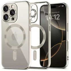   Tech-protect Magflex Magsafe Iphone 16 Pro Shiny Titanium Tok