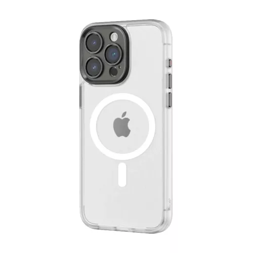 Rock Guard Touch Matte Series mágneses tok iPhone 15 Plus fehér tok
