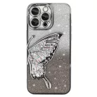 Tel Protect Butterfly Water tok iPhone 14 Pro Max ezüst tok