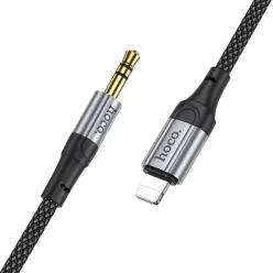   HOCO AUX kábel Lightning (férfi) Jack 3,5 mm (férfi) UPA26 1 m fekete