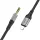 HOCO AUX kábel Lightning (férfi) Jack 3,5 mm (férfi) UPA26 1 m fekete