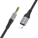 HOCO AUX kábel Lightning (férfi) Jack 3,5 mm (férfi) UPA26 1 m fekete