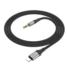 HOCO AUX kábel Lightning (férfi) Jack 3,5 mm (férfi) UPA26 1 m fekete