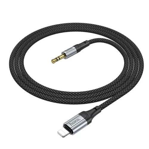 HOCO AUX kábel Lightning (férfi) Jack 3,5 mm (férfi) UPA26 1 m fekete