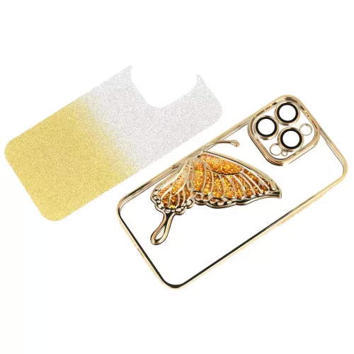 Tel Protect Butterfly Water tok iPhone 16 Plus arany