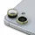 iPhone 16/16 Plus Kamera Lencséhez Guess Arany Fix Csillámos Védőüveg üvegfólia