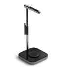 Satechi 2 az 1-ben fejhallgatóállvány vezeték nélküli töltővel USB-C (kábel mellékelve, adapter nem mellékelve) - Űrszürke)