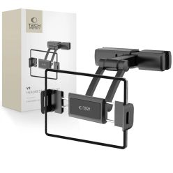   TECH-PROTECT V2 fejtámlára szerelhető autós tablettartó fekete