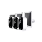 Arlo Essential (2. generáció) Csomag 2K Kültéri Biztonsági Kamera - 3 Kamerás Készlet + 3 Alapvető Napelem Töltő - Fehér