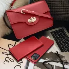 SMART PRO fliptok bőrtok IPHONE 11 claret tok