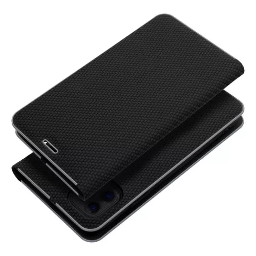 LUNA Carbon fliptok iPhone 11 fekete tok