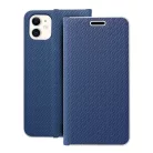 LUNA Book Carbon iPhone 11 kék tok