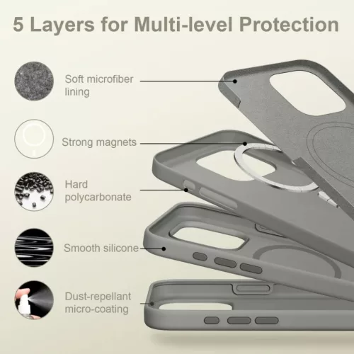Tech-protect Silicone Magsafe Iphone 16 Pro Matt Agyag Tok