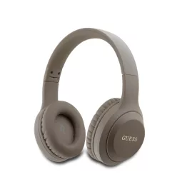   Guess Klasszikus Ezüst Logós Bluetooth Sztereó Fejhallgató Barna