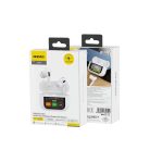 Dudao U19 fülbe helyezhető TWS vezeték nélküli Bluetooth 5.3 fejhallgató LED kijelzővel - fehér