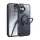 McDodo PC-4931 MagSafe tok iPhone 16 Plus-hoz állvánnyal (fekete)