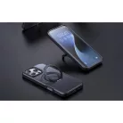 McDodo PC-4931 MagSafe tok iPhone 16 Plus-hoz állvánnyal (fekete)