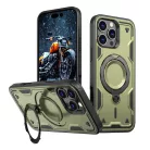 Hybrid Armor Trendy tok MagSafe kompatibilitással iPhone 16 Pro - Zöld