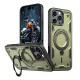 Hybrid Armor Trendy tok MagSafe kompatibilitással iPhone 16 Pro - Zöld